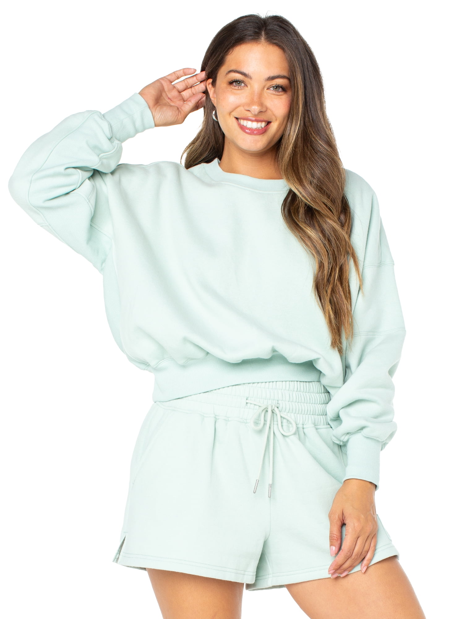 Celebrity Pink Womens Oversized Boyfriend Sweatshirt