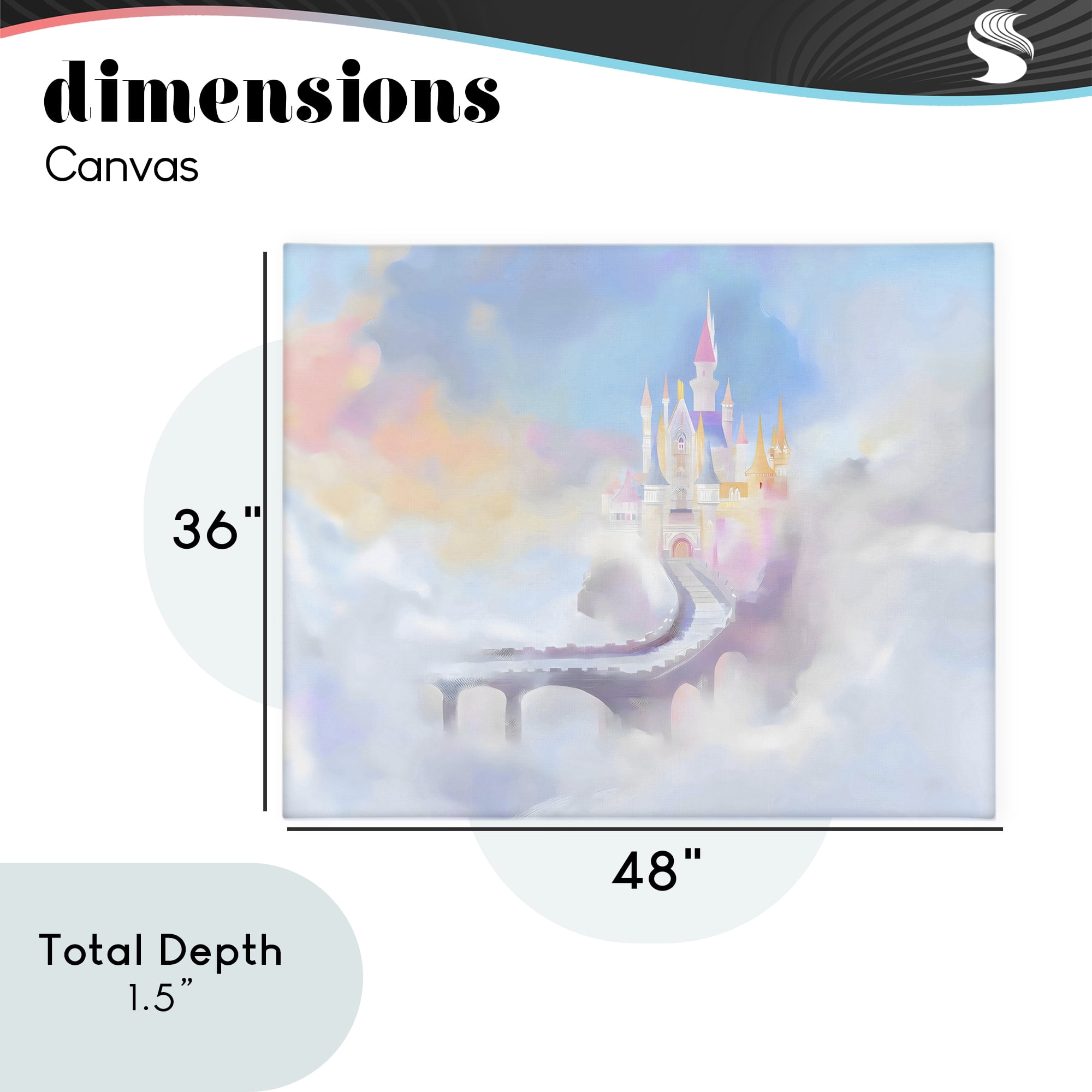 Stupell Industries Enchanted Bridge To Castle Canvas Wall Art, design by Arlington Prints