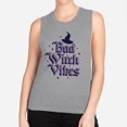 thumbnail image 2 of Bad Witch Vibes Women's Muscle Tank Large Heather Grey, 2 of 5