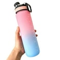 thumbnail image 5 of Ludlz 1000ml Drink Bottle Large Capacity Leakproof Broken Resistant with Scale Gradient Color Drinking Portable Handle Fitness Sports Water Jug Outdoor Supplies, 5 of 8