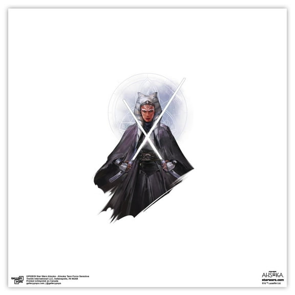 Gallery Pops Star Wars: Ahsoka - Ahsoka Tano Force Sensitive Wall Art, Unframed Version, 12" x 12"