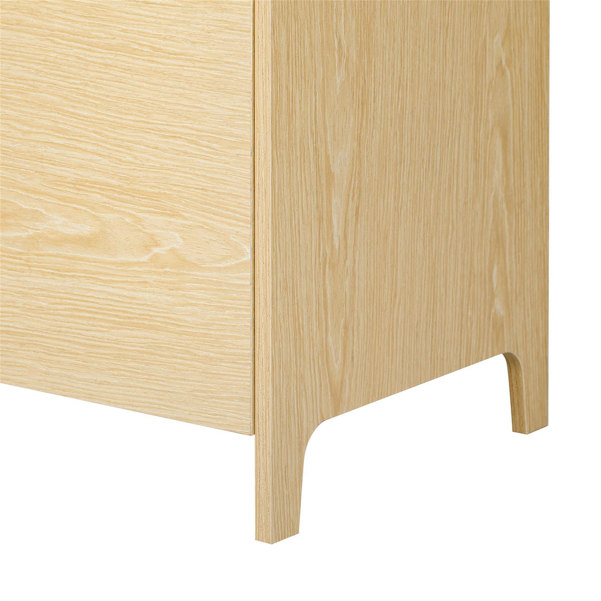 Pefilos 31" Double Cat Litter Box Enclosure, Litter Box Furniture Hidden with Flip-down Door, Indoor Cat House, Beige