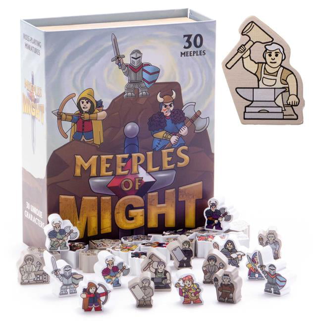 Meeples of Might: 30 Colorful, Minis for D&D Tabletop RPGs – Fantasy Heroes and - Wooden Meeple DND Miniatures and Accessories - Pawns and Game Bulk Gift Pack - Walmart.com