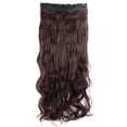thumbnail image 4 of SAYFUT Trendy 29"Long Curly 3/4 Full Head Clip in Synthetic Hair Extensions One Piece 5 Clips 130g Dark Auburn, 4 of 4
