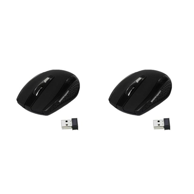 Ratón inalámbrico sweethay de 1600DPI para ordenador color negro mate 2piezas