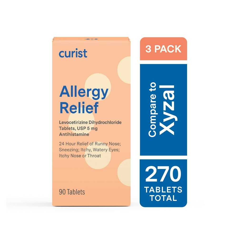 Curist Levocetirizine Dihydrochloride 5mg Tablets 270ct Generic Xyzal