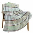thumbnail image 6 of Green Grey Wooden Flannel Blanket for Bed, Farmhouse Vintage Stripes Soft Cozy Warm Couch Throw Blanket, Lightweight Fluffy Plush Bedding Blankets for Sofa Decor All Season 60"x80", 6 of 7