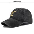 thumbnail image 4 of RO Gorra de béisbol vintage amarilla Gorra de camionero desgastada lavada ajustable Unisex (Género), 4 of 4