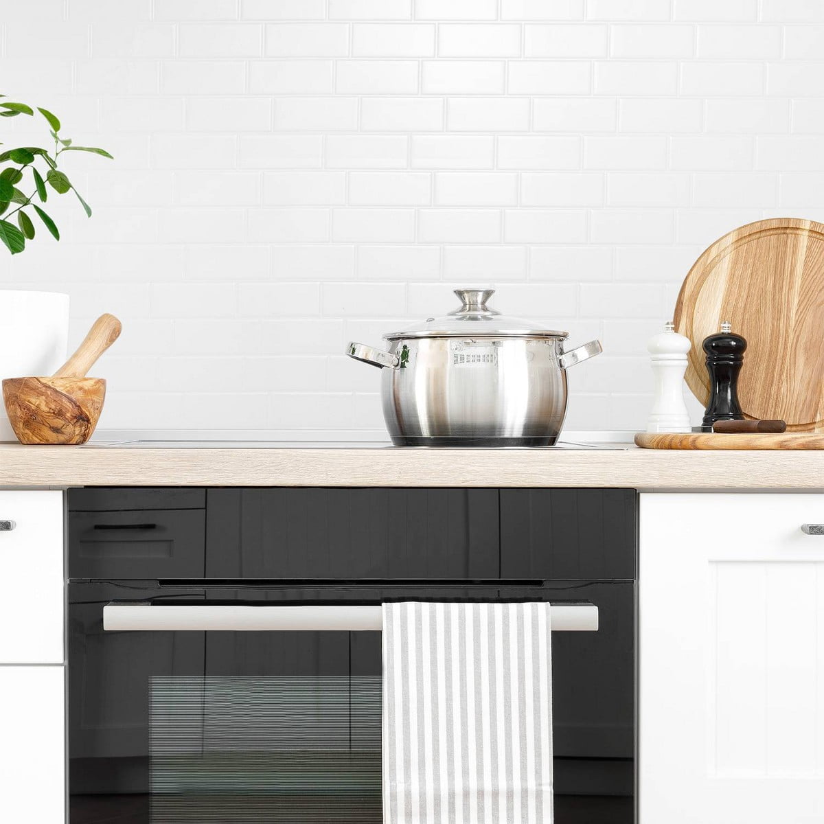 11.56'' X 8.38'' Self Adhesive 3D Peel and Stick Backsplash Tiles White: Vinyl, Classic Pattern, Peelable
