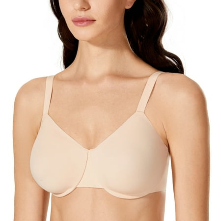 

Meliwoo Women s Seamless Full Coverage Plus Size Unlined Comfort Underwire Bra