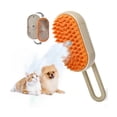 thumbnail image 1 of Cepillo de pelo multifuncional para perros y gatos para eliminar el pelo enredado y suelto, cepillo para gatos humeante, cepillo humeante para gatos 3 en 1, (caqui), 1 of 5