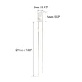 thumbnail image 4 of 10 Pack 3mm 850nm IR Emitter Diode LED Infrared Emitter Light Emitting Diodes Clear Round Head, 4 of 5