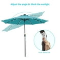 thumbnail image 6 of CHYVARY 9ft LED Patio Umbrella Round Market Outside Table Umbrella for Deck, Poolside and Patio, Lake Blue, 6 of 9