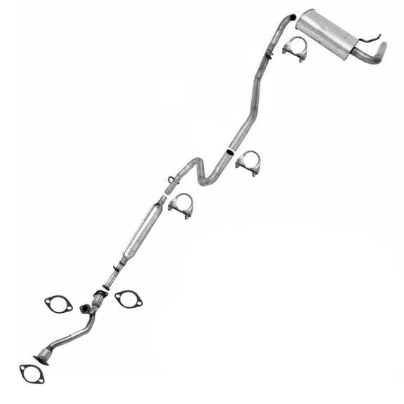 Y pipe Resonator Assembly Exhaust Muffler compatible with: 2004 Chevy Malibu 3.5