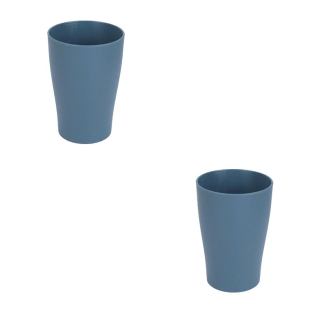 Taza de trigo multifuncional Kearding enjuague bucal organizador de baño color Azul 2Conjunto