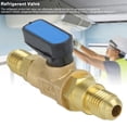 thumbnail image 2 of Greensen Valve à Bille Réfrigérante, 1/4SAE Outils de Réfrigérateur de Climatisation Valve de Contrôle de Réfrigérant Adaptateur de Valve à Bille Fluorée, Valve de Charge de Climatisation, 2 of 8