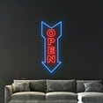 thumbnail image 4 of Handmadetneonsign Open Direction Arrow Neon Sign, Open Arrow Wall Art Decor, Welcome Wall Decor, 4 of 5