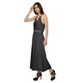 thumbnail image 4 of Moomaya WoMen's Solid Adjustable Spaghetti Strap Casual Dress With Side Slit, 4 of 6