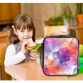 thumbnail image 6 of ALAZA Purple Marble Lunch Box Insulated Lunch Bag Reusable Thermal Cooler Tote School Picnic, 6 of 6