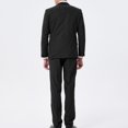 thumbnail image 4 of Blazer informal para hombre y pantalón de pierna recta traje formal de negocios de corte entallado profesional, 4 of 9