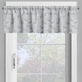 thumbnail image 4 of Ambesonne Floral Valance & Curtain, Curly Pastel Flower Twigs, 55"x45", Pale Seafoam Rose and White, 4 of 7