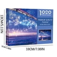 thumbnail image 3 of Star Train Puzzle Set 1000 White Cardboard Toy for Adults Kids Challenging Brain Teaser Game Educational Activity, 3 of 4