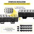 thumbnail image 4 of Trench Drain System, 5.9x5.1-Inch HDPE Channel Drain with Metal Grate, 3x39 Driveway Drain, Black Plastic Garage Floor Drain, 3-Pack, 4 of 11