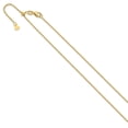 thumbnail image 2 of 14K Yellow Gold Cable Chain Styles Necklace Adjustable 1.25mm D/C 22 inch 1.25 mm, 2 of 6