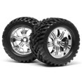 thumbnail image 1 of HPI Racing HPI4728 178 x 97mm Mounted Goliath Tire with Tremor Chrome Wheel, 1 of 1