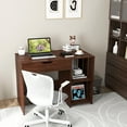 thumbnail image 4 of Costway Lift Top Computer Desk Standing Desk with Hidden Compartments & Storage Shelves, 4 of 10
