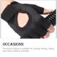 thumbnail image 4 of Toystoory 1 par de guantes deportivos portátiles de verano para exteriores, mitones de absorción de impacto, cómodos para montar, mitones Ropa Deportiva, Zapatos Negro M, 4 of 6