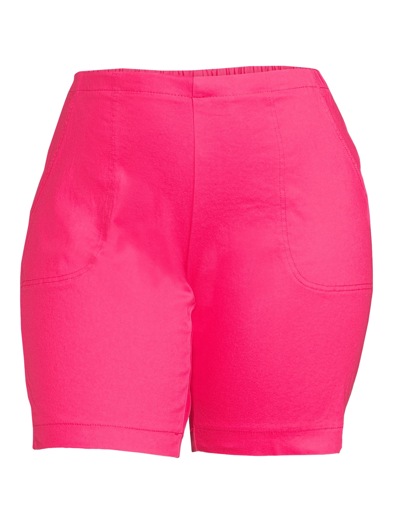 Just My Size Women's Plus Size 2 Pocket Pull-On Shorts 