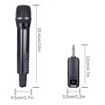 thumbnail image 2 of Wireless Karaoke Mic Set with Receiver Plug Play Handheld Dynamics Mic System Set for Party Singing, 2 of 5