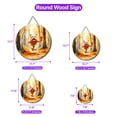 thumbnail image 5 of Welcome Fall Cairn Terrier Strolling Through the Autumn Maple Forest Round Wood Sign Cairns Dog Lover Hanging Wall Home Decor - 12012, 5 of 5