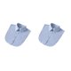 thumbnail image 1 of Minnieouse Mujeres diseño simple cuello falso niñas moda falsa media camisa decorativa desmontable solapa ropa accesorio punto azul Punto azul 2piezas, 1 of 6