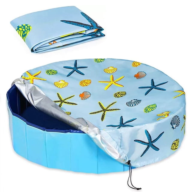 Round Pool Cover Pool Tarpaulin Round Rain Cover Pool Round With Drawstring 160*30Cm