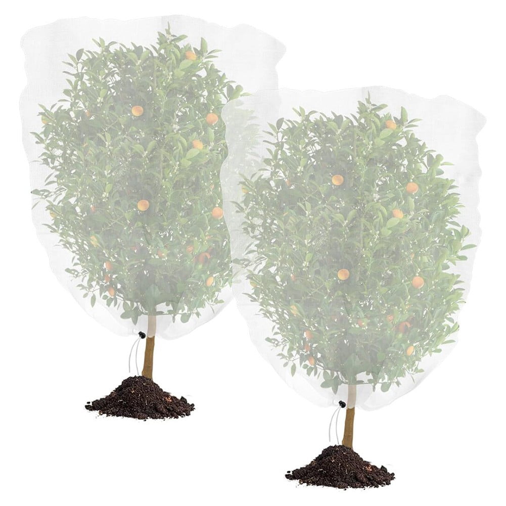 SPRING 2Pcs Garden Netting Bags With Drawstring Plant Netting Protecting Fruit Trees
