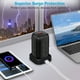 thumbnail image 2 of Toma de corriente Tower Plug Power Strip Tower 12 tomacorrientes, USB*3 Tipo-C*1, Regleta de 5.1 pies con enchufe de 45°, 2000W 13A, Protección superior contra sobretensiones, Protección contra sobre, 2 of 7