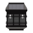 thumbnail image 5 of Merrick Lane Wall Mount LED Solar Powered Fence and Deck Lights - All-Weather Decorative Solar Lights in Brown - Set of 6, 5 of 10