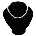 thumbnail image 5 of Ziurtnc 4/5/8/10mm Women Necklace Beaded Elegant Temperament Noble Dainty Luxury High Gloss Faux Pearl Clavicle Necklace Fashion Jewelry, 5 of 8