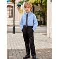thumbnail image 5 of Arshiner Boys Long Sleeve Dress Shirt Button Down Shirts Formal School Uniform Shirt, 5 of 6