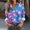 Purple-A, variant on Lopecy-Sta Women's Christmas Snowflake Print Button-Down Blouse, Long Sleeve Gradient Loose Casual Shirt Top Red M