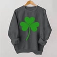 thumbnail image 1 of TaTaai Women Casual St Patrick's Day Printed Crew Neck Long Sleeve No Hood Sweatshirt Ladies Spring Daily Office Street Wear Soft Comfortable Machine Washable Stylish Top Gift, 1 of 6