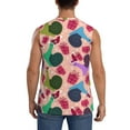 thumbnail image 4 of Lsque Snails Print Men's Cotton Blend Sleeveless Muscle Shirts (S-3XL)- Moisture Wicking, Odor Protection, UPF 30+,Large, 4 of 8