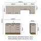 thumbnail image 3 of Cocina Integral Completa Modular Madesa Luna 240cm MC, 3 of 7