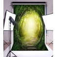 thumbnail image 2 of ABPHOTO Polyester 5x7ft Photography Backdrop Fairytale Road in Dark Forest Nature Jungle Backdrops for Photo Shoots Lovers Party Game Adult Kids Baby Personal Portrait Photo Background Studio Props, 2 of 4