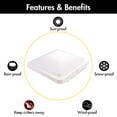ONLTCO RV Vent Lid Replacement RV Vent Cover, Trailer, Camper