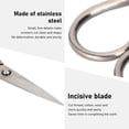 thumbnail image 3 of Sewing Embroidery Scissors, Vintage Embroidery  Scissors Vintage DIY Stainless Steel Paper Fabric Cutting Scissor Small Sewing Scissors DIY Tool Art Work, 3 of 8