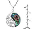 thumbnail image 6 of Sacred Balance Yin and Yang Abalone Shell Inlay Sterling Silver Necklace, 6 of 6