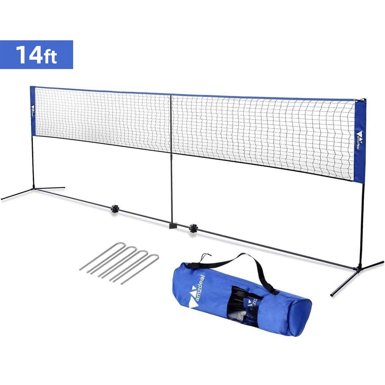 22605円 適切な価格 VIVOHOME Portable 17ft Height Adjustable Outdoor Badminton Net Set with Sta